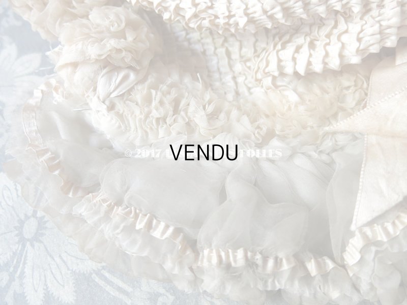 画像11: 1850年代 アンティーク 帽子 カポット ポークボンネット