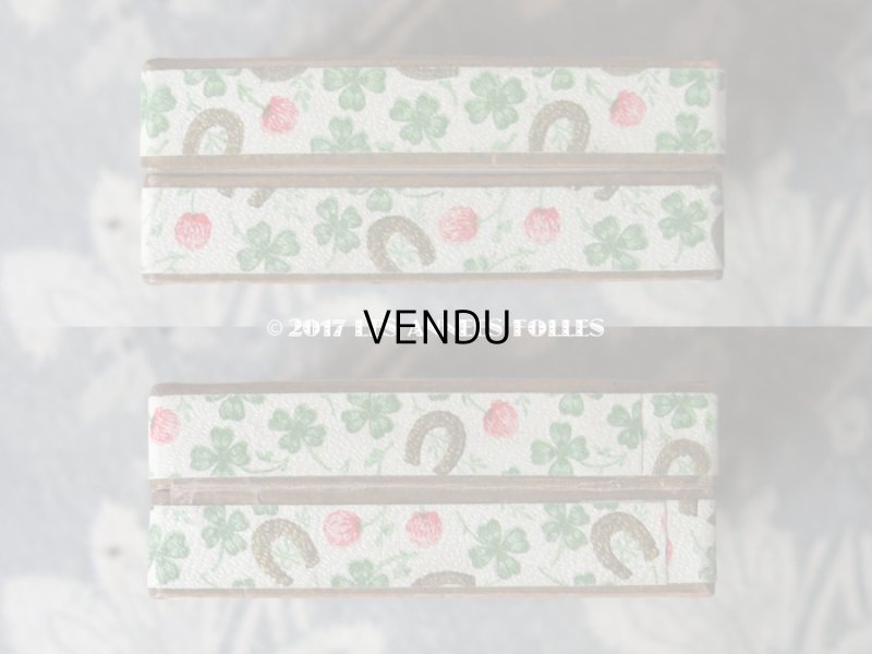 画像7: 1900年代 アンティーク  四つ葉のクローバーのジュエリーボックス 