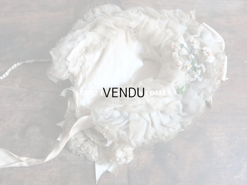 画像5: 1850年代 アンティーク 帽子 カポット ポークボンネット