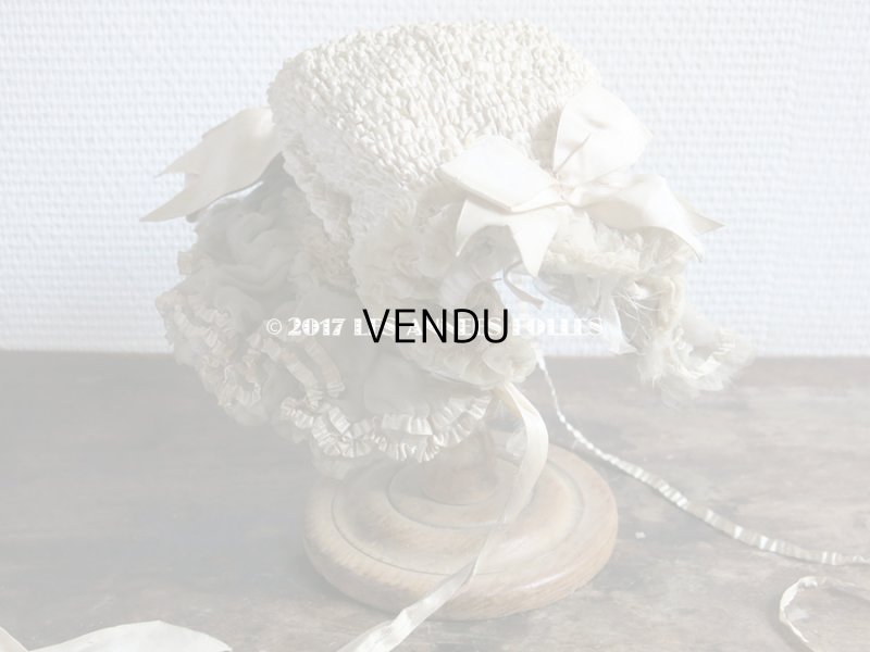 画像3: 1850年代 アンティーク 帽子 カポット ポークボンネット