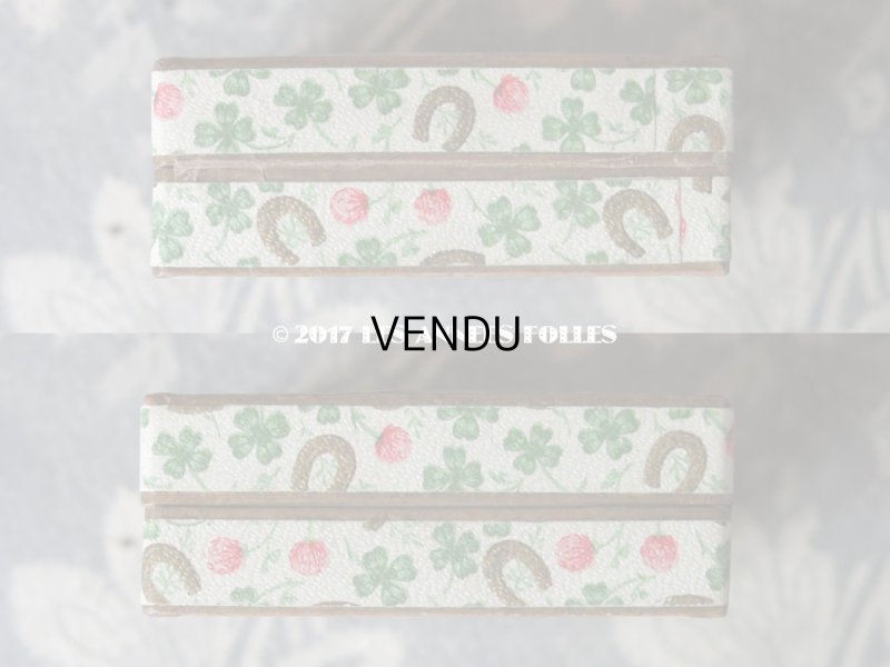 画像8: 1900年代 アンティーク  四つ葉のクローバーのジュエリーボックス 