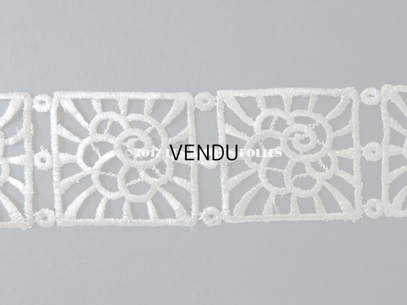 画像5: 1920年代 アンティーク メタルレース　モチーフ花模様 アールデコ シルバー