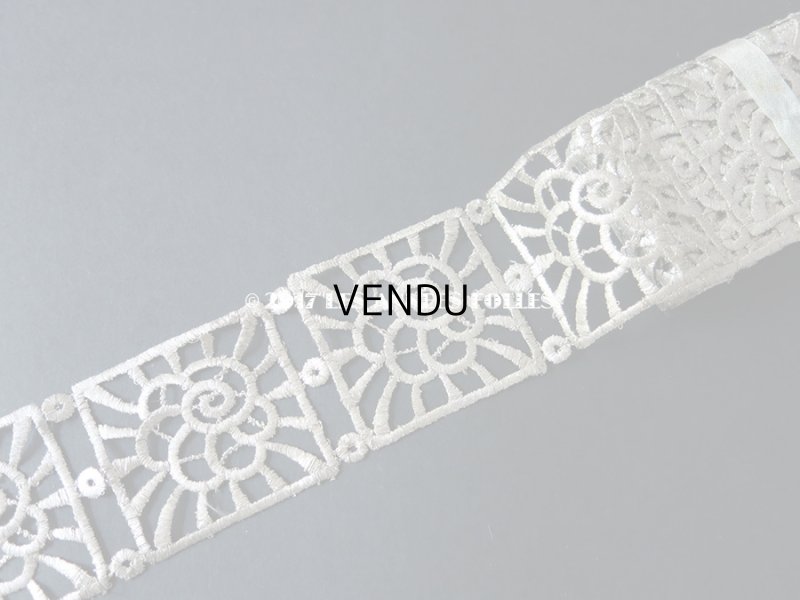 画像3: 1920年代 アンティーク メタルレース　モチーフ花模様 アールデコ シルバー