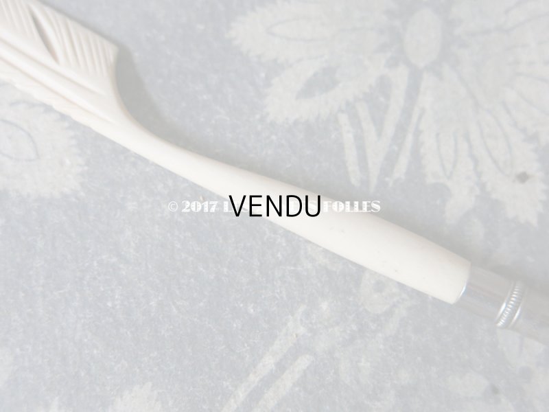 画像7: 1900年代 アンティーク ボーン製 ペン軸 フェザー型