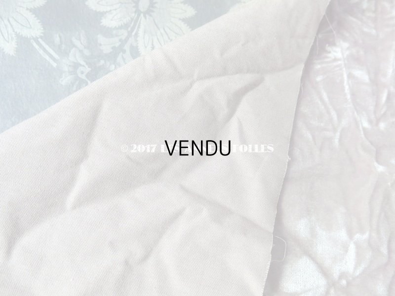 画像3: 19世紀末 アンティーク シルク製 ベルベット ファブリック スモーキーパープル　77×47cm