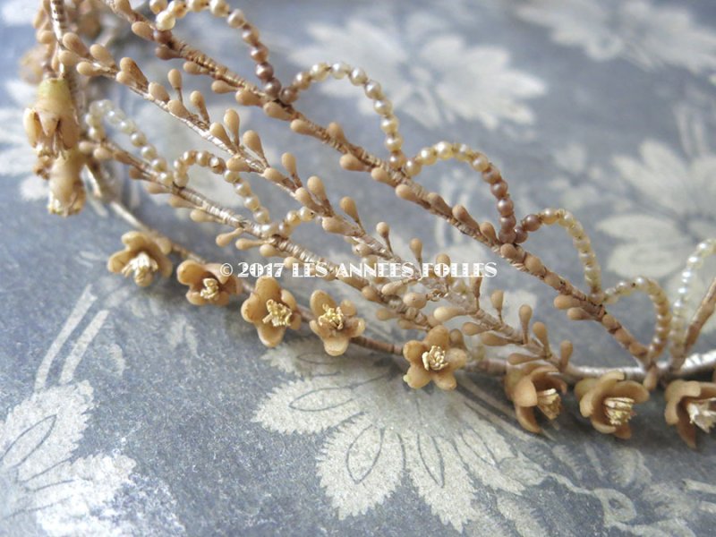 画像4: 1900年代 アンティーク ワックスフラワーのヘッドリース  結婚式 ティアラ
