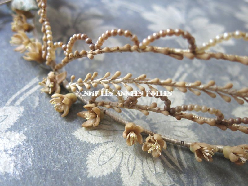 画像6: 1900年代 アンティーク ワックスフラワーのヘッドリース  結婚式 ティアラ