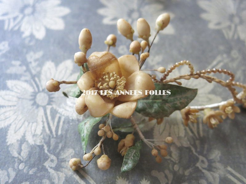 画像8: 1900年代 アンティーク ワックスフラワーのヘッドリース  結婚式 ティアラ