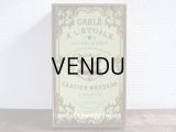 19世紀末 アンティーク　大きなメタル製の糸箱 スレッドケース CABLE A L'ETOILE C★B SUR CARTES DE CARTON - CARTIER-BRESSON A PARIS -