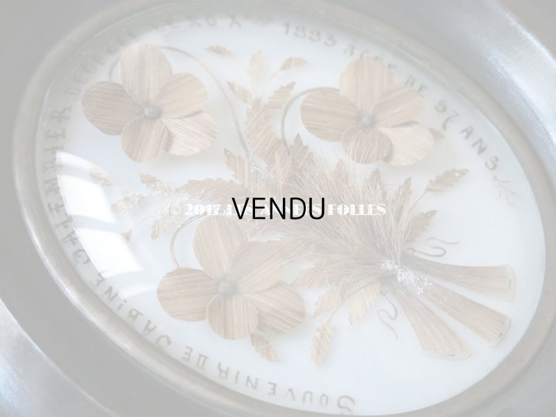 画像5: 1883年 アンティーク ルリケール 聖遺物のガラスドーム 木製フレーム