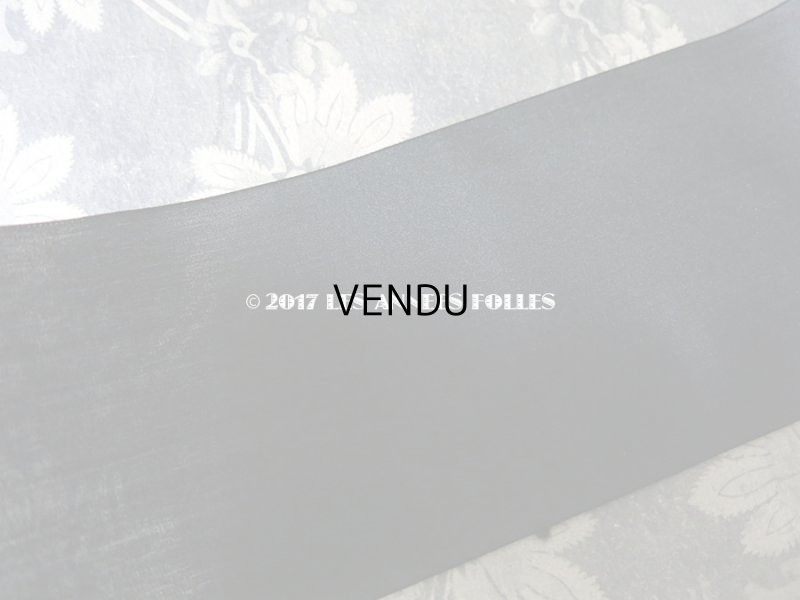 画像4: 1900年代 アンティーク シルク製 幅広 薄手 リボン 黒 5.29m