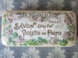 画像3: 1900年代 アンティーク ルーブル百貨店のソープボックス 菫 SAVON EXTRA FIN A LA VIOLETTE DE PARME - GRANDS MAGASINS DU LOUVRE PARIS -
