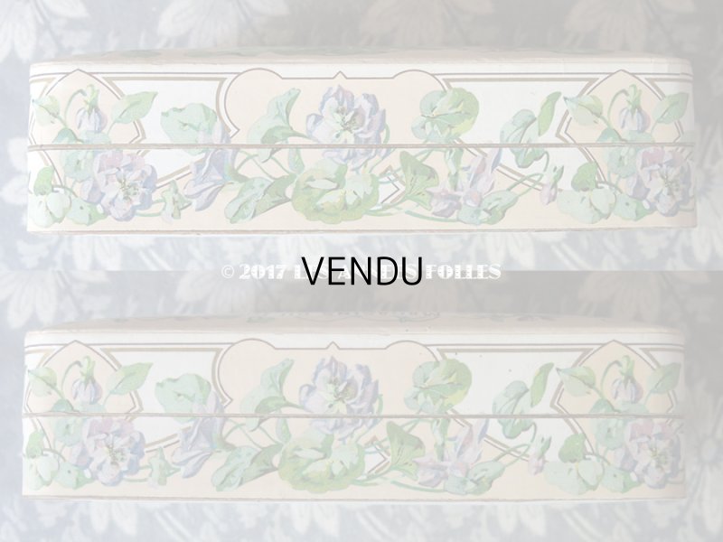 画像5: 1900年代 アンティーク ルーブル百貨店のソープボックス 菫 SAVON EXTRA FIN A LA VIOLETTE DE PARME - GRANDS MAGASINS DU LOUVRE PARIS -