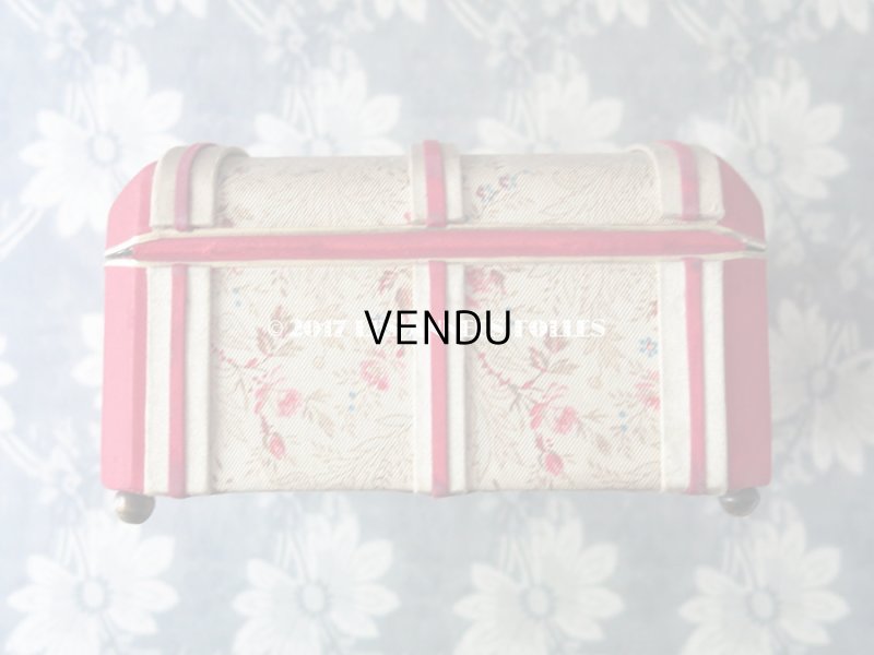 画像5: 19世紀 アンティーク ナポレオン3世時代 花模様のお菓子箱 木箱 ドラジェ & チョコレート 