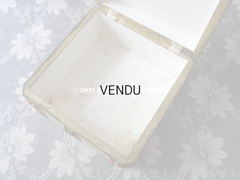 画像9: 19世紀 アンティーク ナポレオン3世時代 花模様のお菓子箱 木箱 ドラジェ & チョコレート 