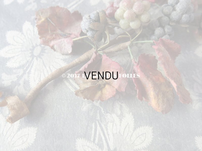 画像4: 19世紀末 アンティーク  ブラックベリーのコサージュ 吹き硝子製 