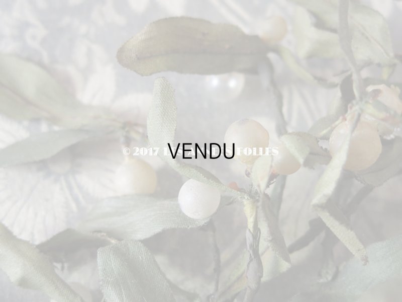 画像5: 19世紀末 アンティーク  ヤドリギのコサージュ 吹き硝子製 - AU BON MARCHE -