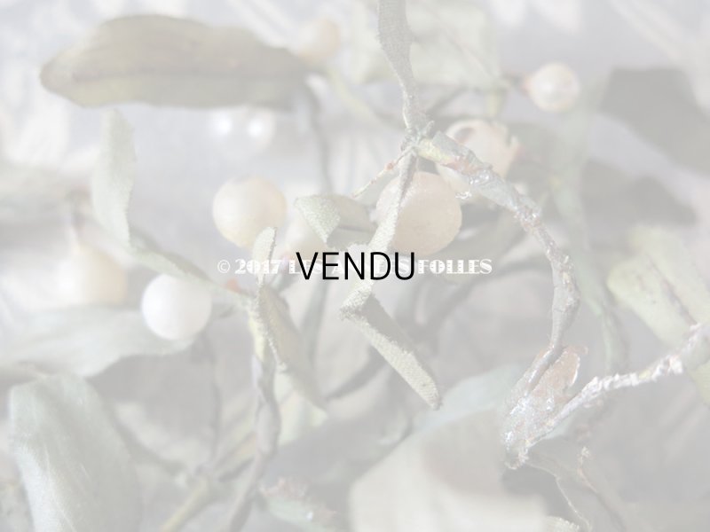 画像6: 19世紀末 アンティーク  ヤドリギのコサージュ 吹き硝子製 - AU BON MARCHE -