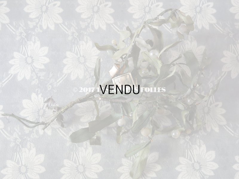 画像7: 19世紀末 アンティーク  ヤドリギのコサージュ 吹き硝子製 - AU BON MARCHE -