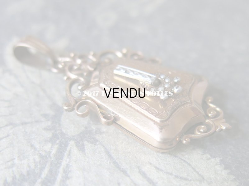 画像4: 19世紀 アンティーク ナポレオン3世 ペンダント ピンクゴールド 