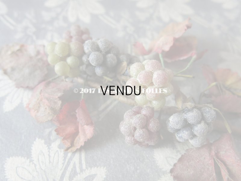 画像5: 19世紀末 アンティーク  ブラックベリーのコサージュ 吹き硝子製 