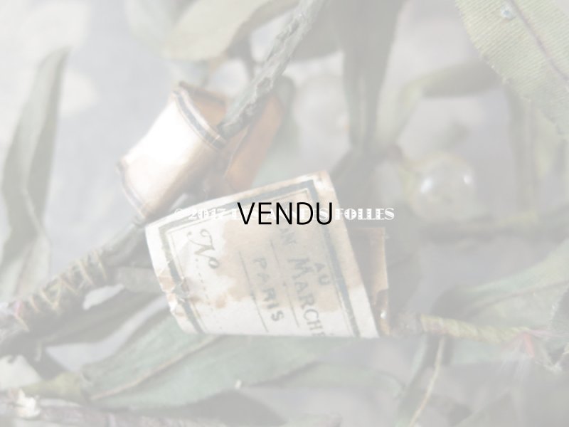 画像8: 19世紀末 アンティーク  ヤドリギのコサージュ 吹き硝子製 - AU BON MARCHE -