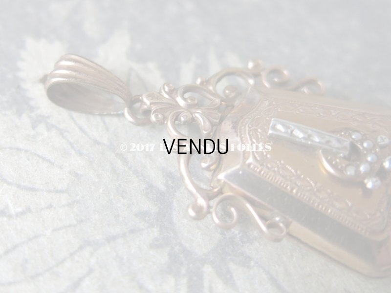 画像3: 19世紀 アンティーク ナポレオン3世 ペンダント ピンクゴールド 