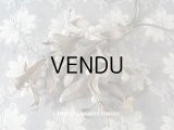 19世紀末 アンティーク  ヤドリギのコサージュ 吹き硝子製 - AU BON MARCHE -
