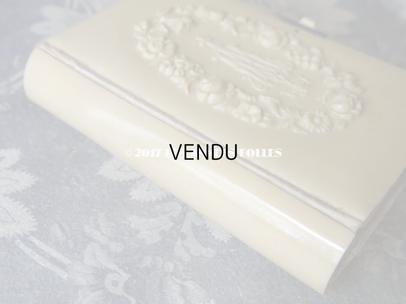 画像5: 1887年 アンティーク 薔薇のリース  ミサ典書 セルロイド製