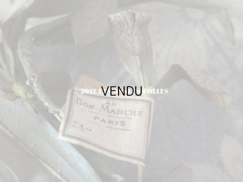 画像8: 19世紀末 アンティーク  ヤドリギのコサージュ 吹き硝子製 - AU BON MARCHE -