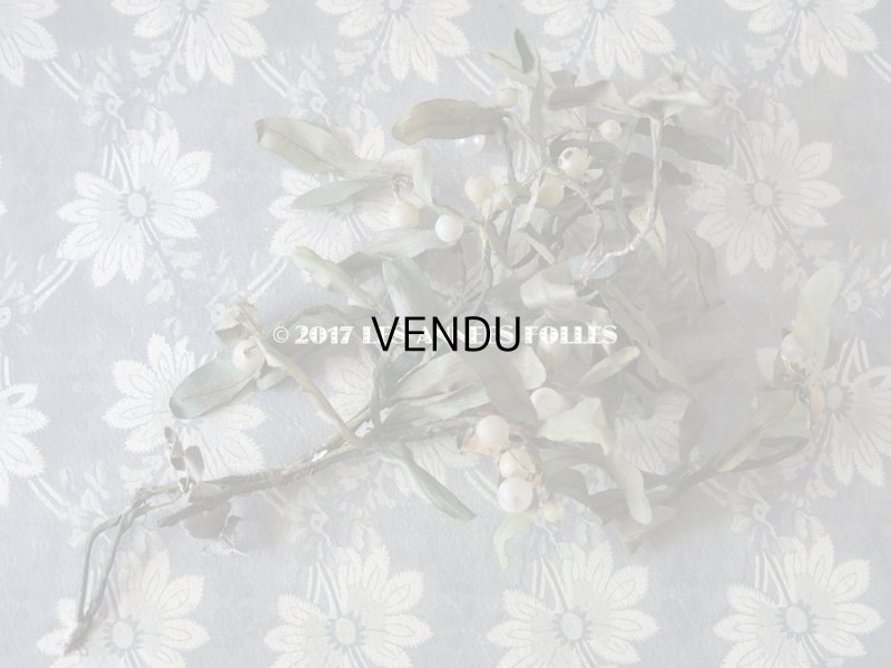 画像3: 19世紀末 アンティーク  ヤドリギのコサージュ 吹き硝子製 - AU BON MARCHE -