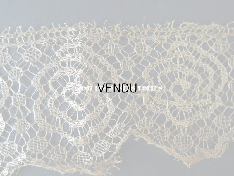 画像6: 1920年代 アンティーク メタルレース 薔薇 アールデコ ゴールド 70cm