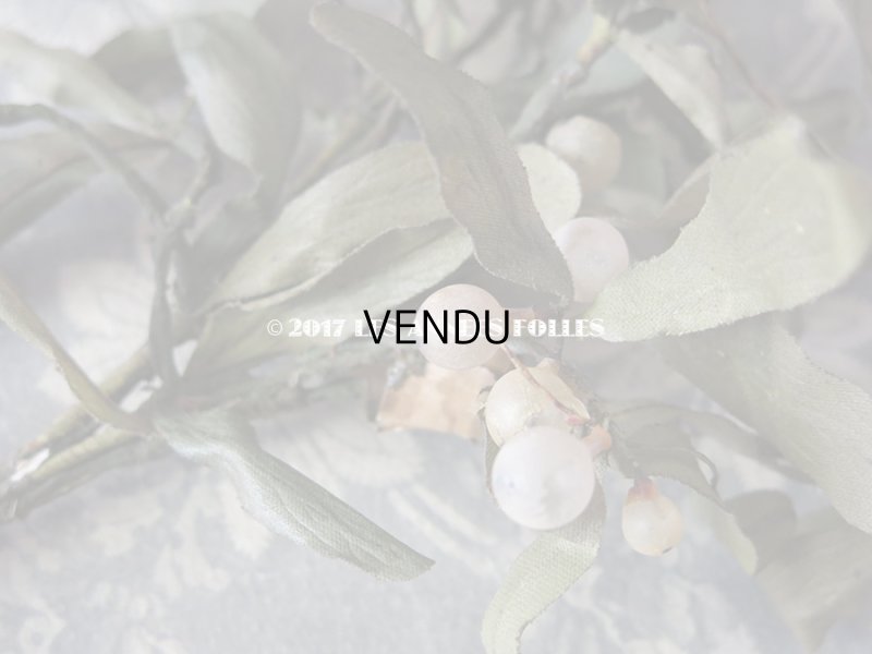 画像4: 19世紀末 アンティーク  ヤドリギのコサージュ 吹き硝子製 - AU BON MARCHE -