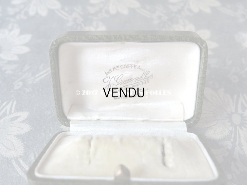 画像5: アンティーク ジュエリーボックス 金彩入り グリーン