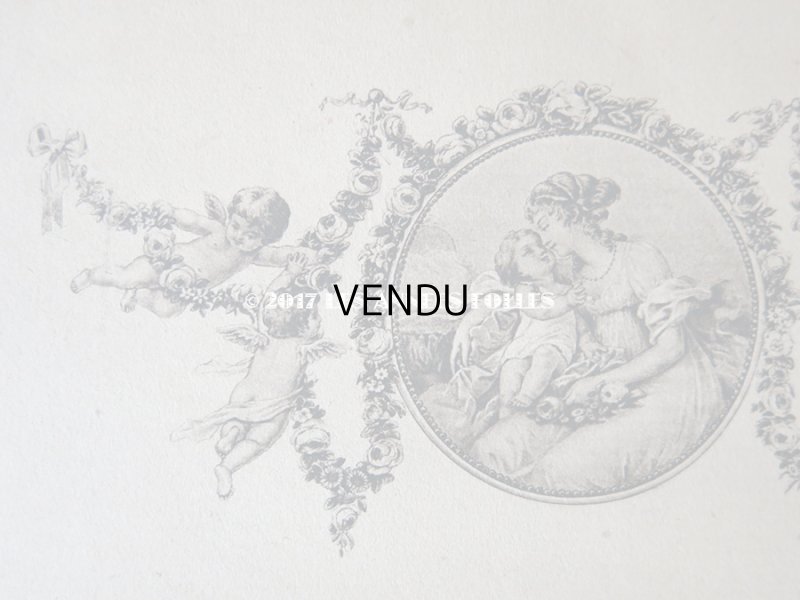 画像4: 1923年 アンティーク ドラジェのお菓子箱 天使&薔薇のガーランド CHRISTINE 30 DECEMBRE 1923