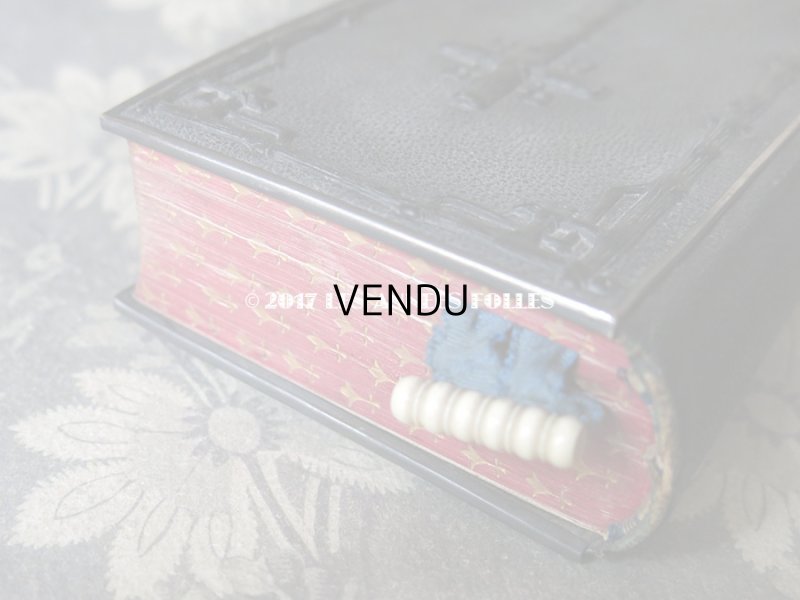 画像6: 1854年 ナポレオン3世時代 アンティーク  ミサ典書 百合の紋章柄