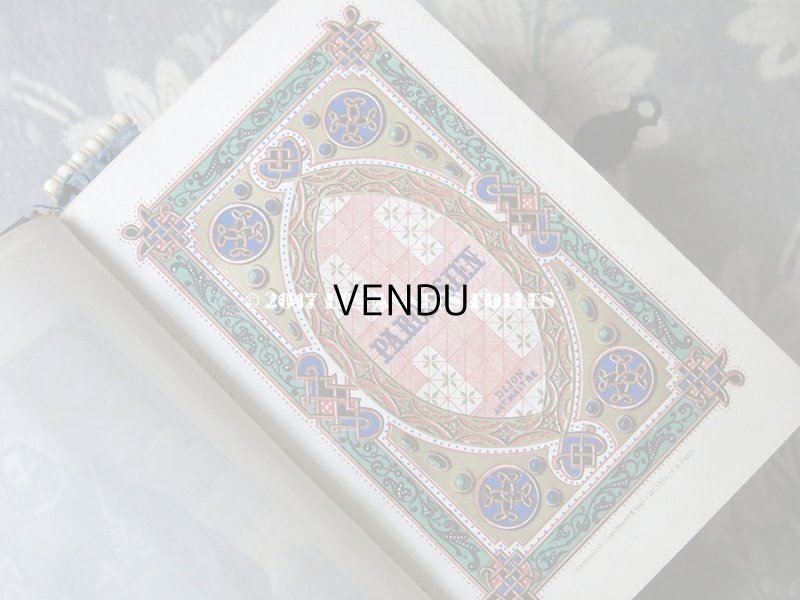 画像8: 1854年 ナポレオン3世時代 アンティーク  ミサ典書 百合の紋章柄