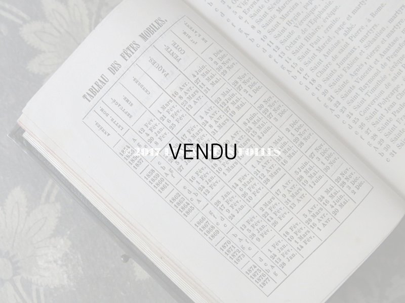 画像9: 1854年 ナポレオン3世時代 アンティーク  ミサ典書 百合の紋章柄