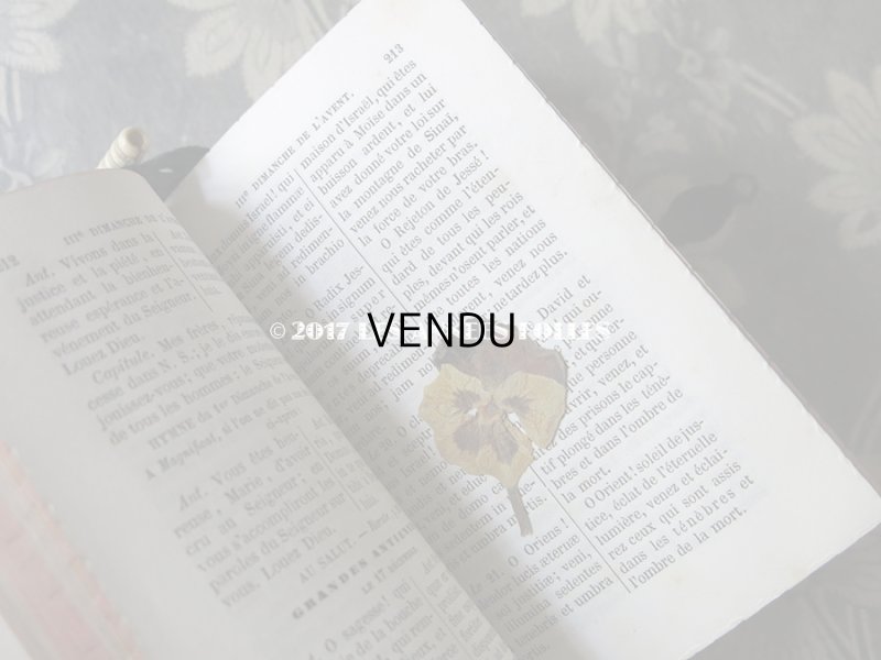 画像12: 1854年 ナポレオン3世時代 アンティーク  ミサ典書 百合の紋章柄