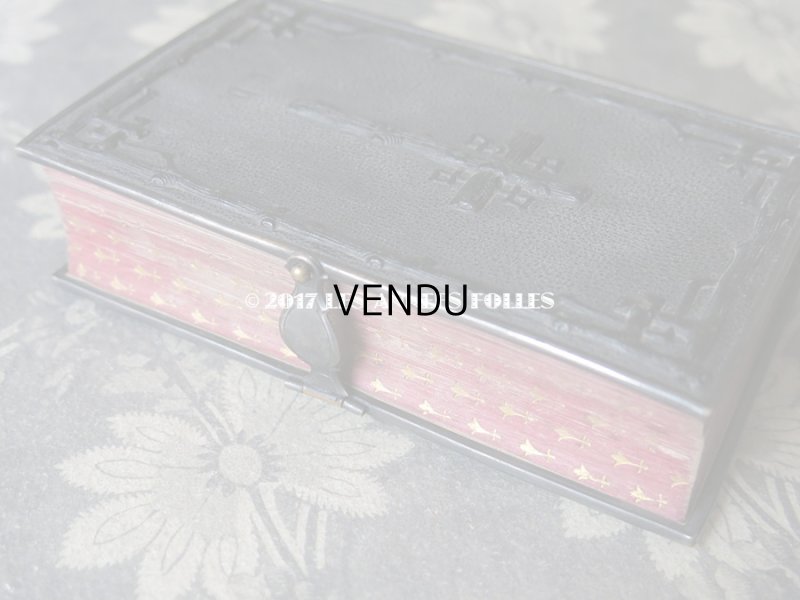 画像5: 1854年 ナポレオン3世時代 アンティーク  ミサ典書 百合の紋章柄