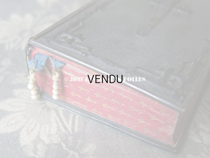 画像7: 1854年 ナポレオン3世時代 アンティーク  ミサ典書 百合の紋章柄