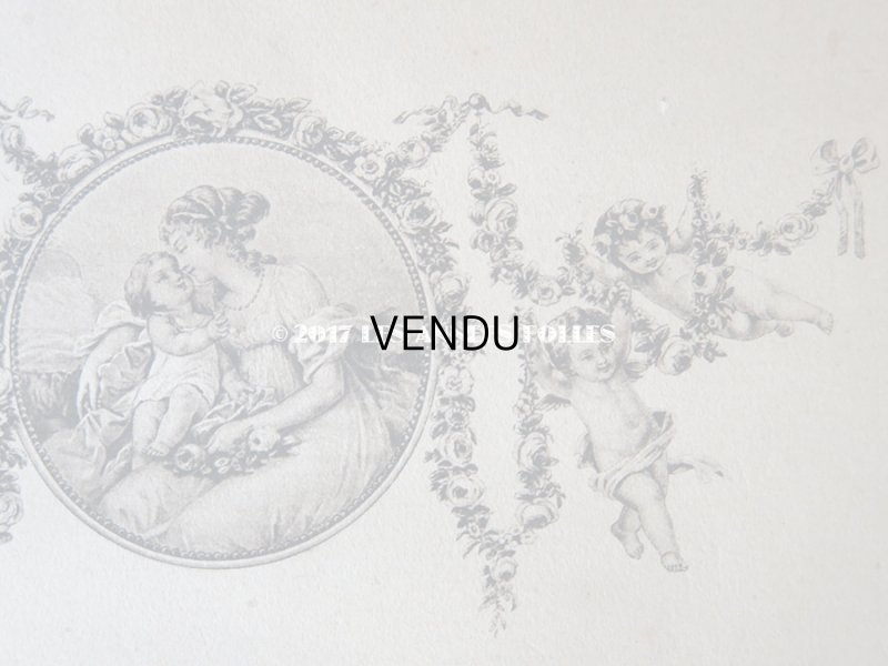 画像5: 1923年 アンティーク ドラジェのお菓子箱 天使&薔薇のガーランド CHRISTINE 30 DECEMBRE 1923