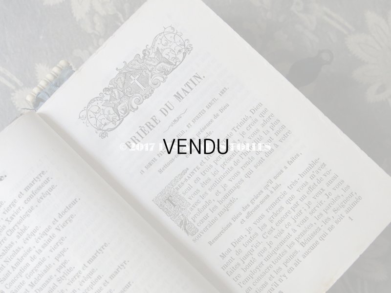 画像10: 1854年 ナポレオン3世時代 アンティーク  ミサ典書 百合の紋章柄