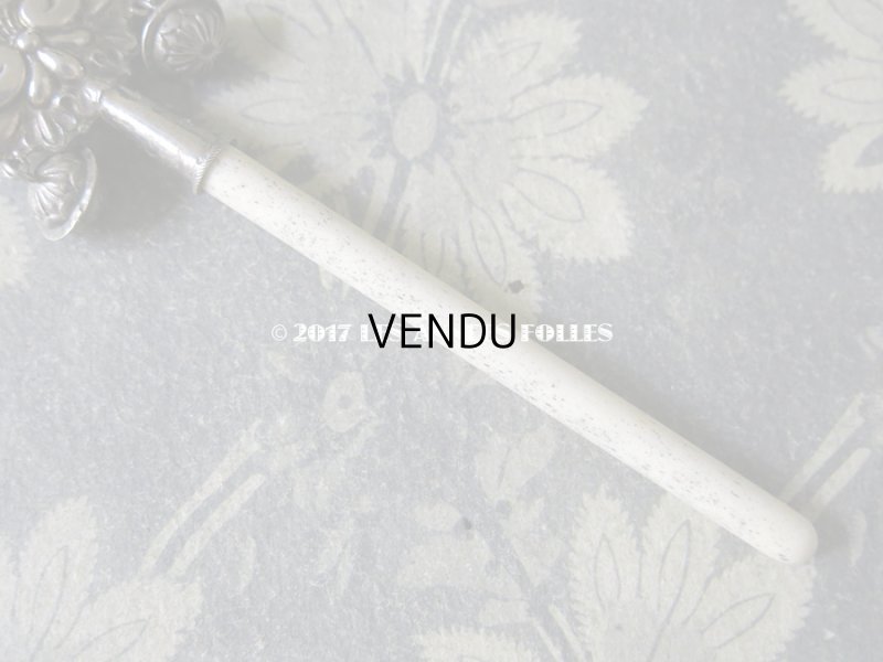 画像6: 19世紀 ナポレオン3世 アンティーク ラトル 薔薇の花かご ガラガラ 笛付き シルバー＆ボーン製