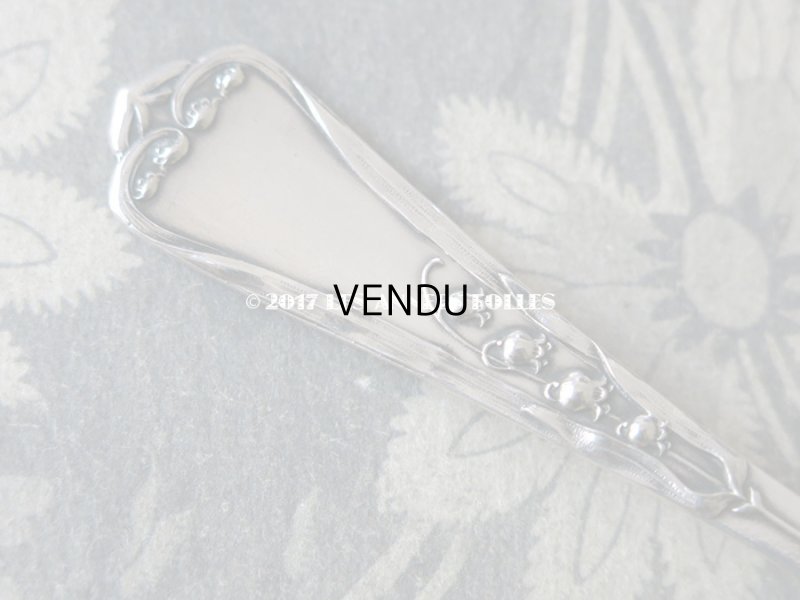 画像4: アンティーク シルバー製 シュガースプーン 鈴蘭