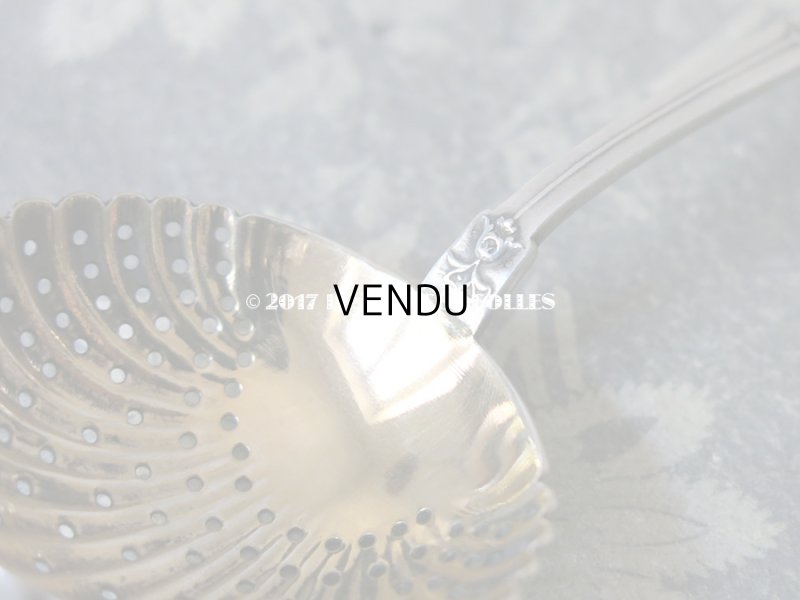 画像5: アンティーク シルバー製 シュガースプーン 鈴蘭