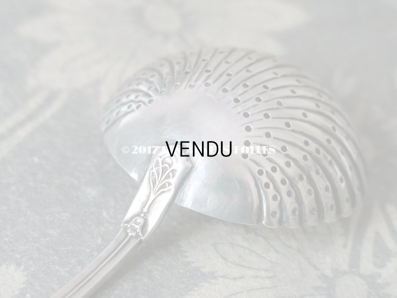 画像7: アンティーク シルバー製 シュガースプーン 鈴蘭