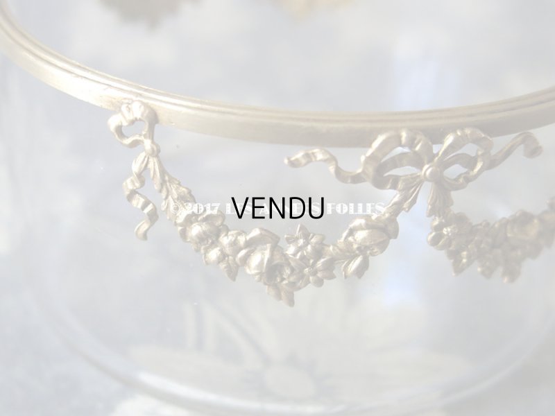 画像11: 1900年代 アンティーク 小物入れ ジュエリーボックス 薔薇とリボンのガーランド