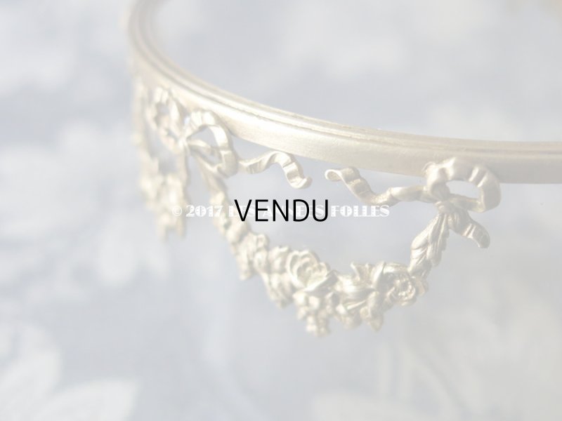 画像8: 1900年代 アンティーク 小物入れ ジュエリーボックス 薔薇とリボンのガーランド