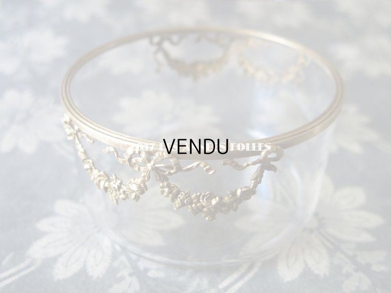 画像3: 1900年代 アンティーク 小物入れ ジュエリーボックス 薔薇とリボンのガーランド